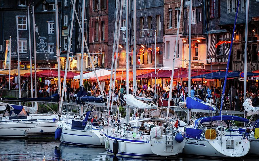 The Picturesque Harbour In Honfleur Photograph by Andrew Wilson - Fine