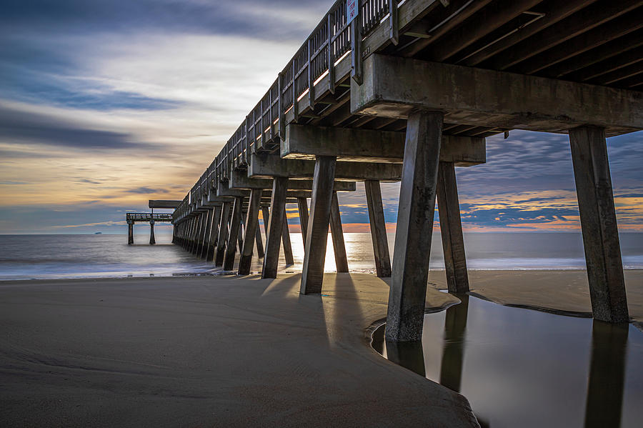 The Pier in Morning Light Photograph by Ray Silva