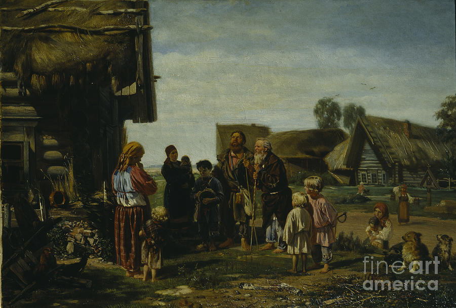 The Pilgrims, 1870. Artist Drawing by Heritage Images