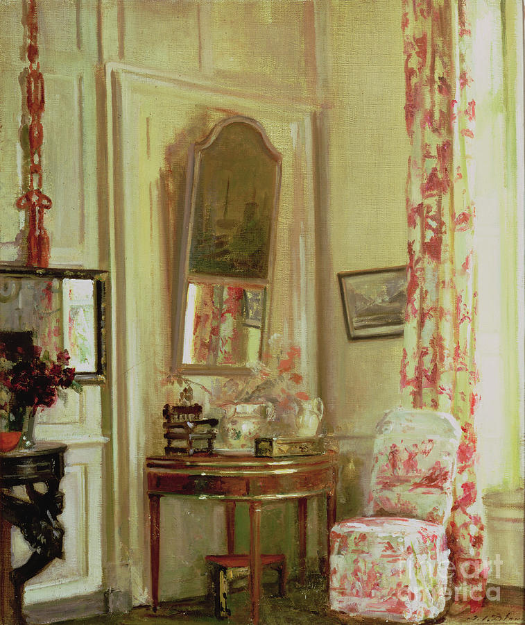 The Pink Room Painting by Jacques-emile Blanche