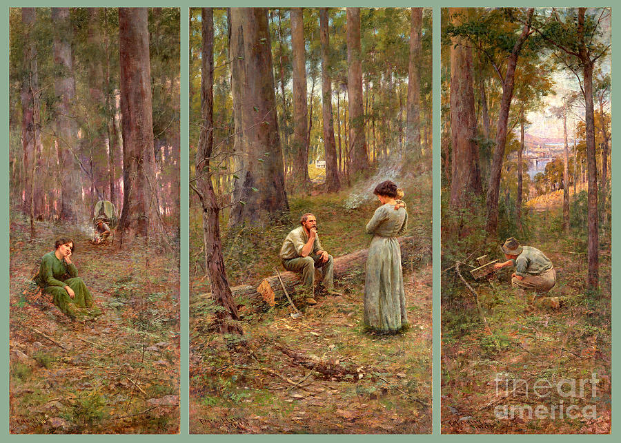Tree Painting - The Pioneer 1904 by Frederick McCubbin by Art Anthology