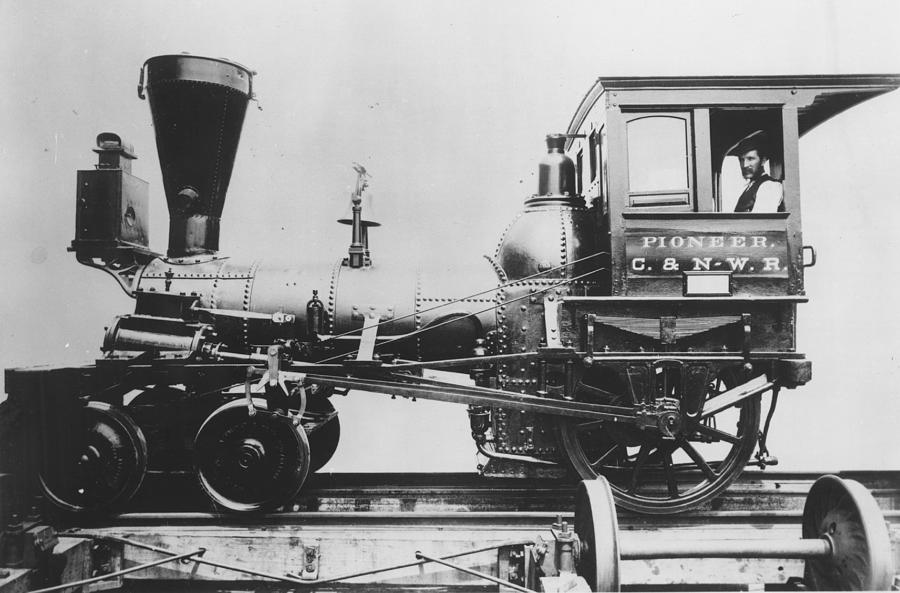 The Pioneer Locomotive Photograph by Chicago History Museum