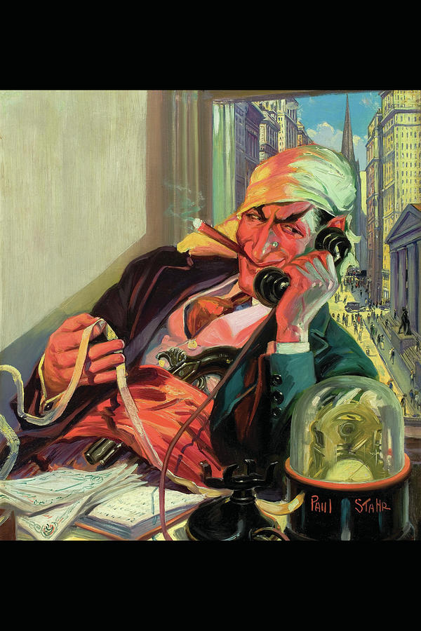 The Pirate of Wall Street Painting by Paul Stahr