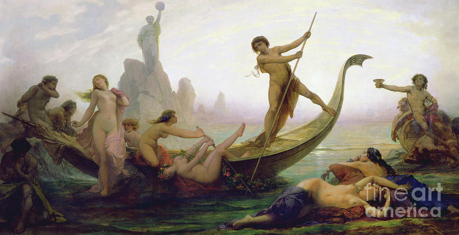 The Pitfalls of Life Painting by Auguste Barthelemy Glaize