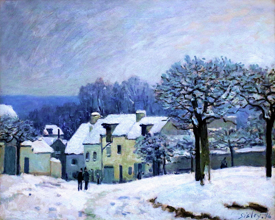 Alfred Sisley Painting - The Place Du Chenil In Marly - Digital Remastered Edition by Alfred Sisley Alfred Sisley Painting - The Place Du Chenil In Marly - Digital Remastered Edition by Alfred Sisley
