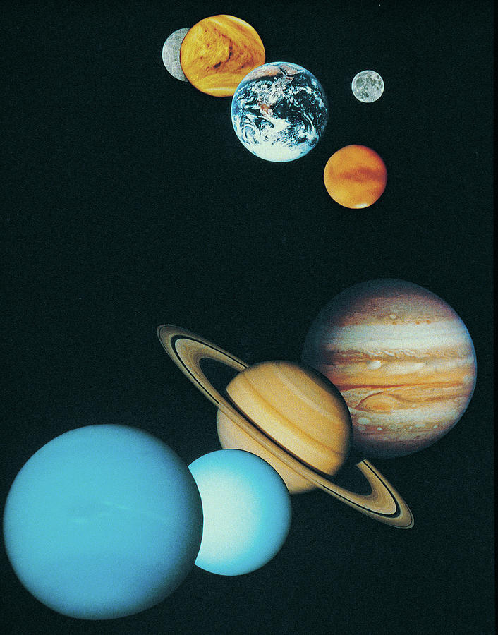 Space Photograph - The Planets, Excluding Pluto by Digital Vision.