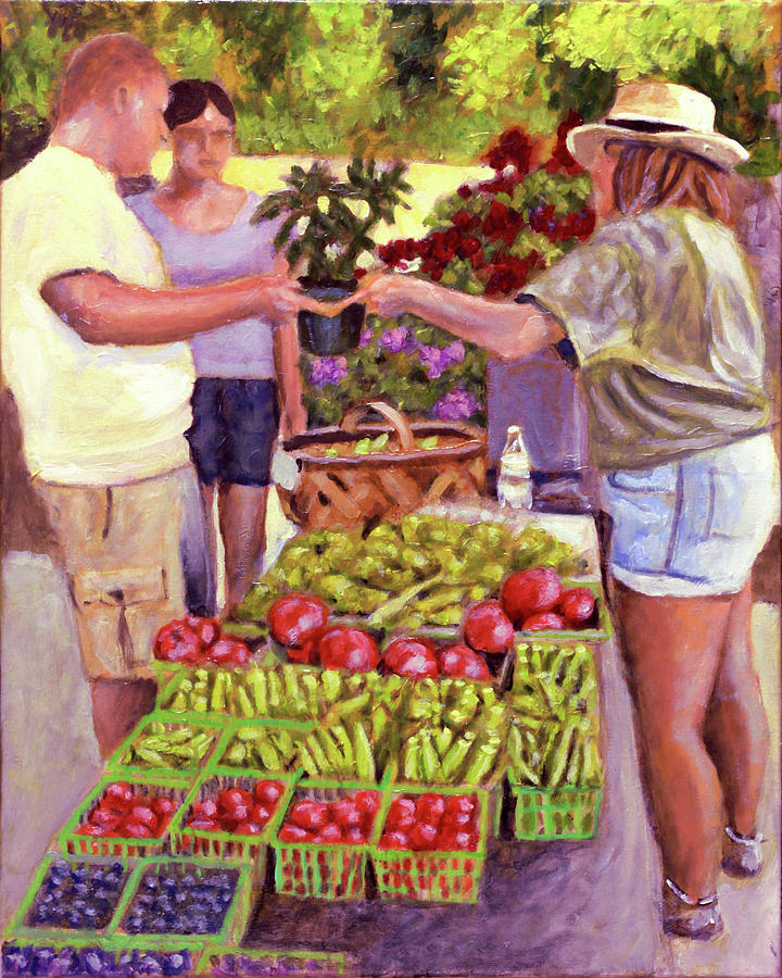 The Plant Exchange Painting by David Zimmerman