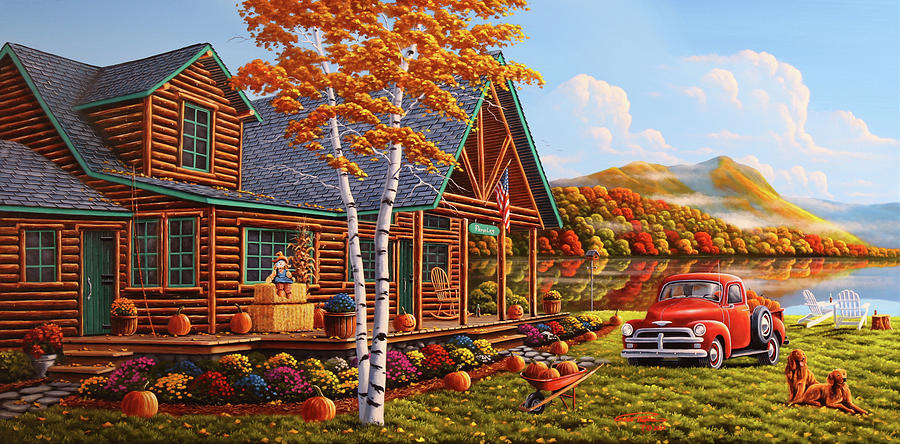 Fall Painting - The Pleasures Of Fall by Geno Peoples