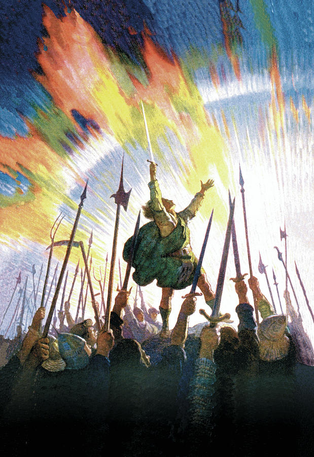 The Pledge Painting by N.C. Wyeth The Pledge Painting by N.C. Wyeth