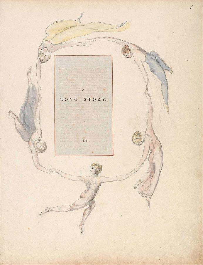 The Poems Of Thomas Gray  Design 23   A Long Story   William Blake Painting by Celestial Images