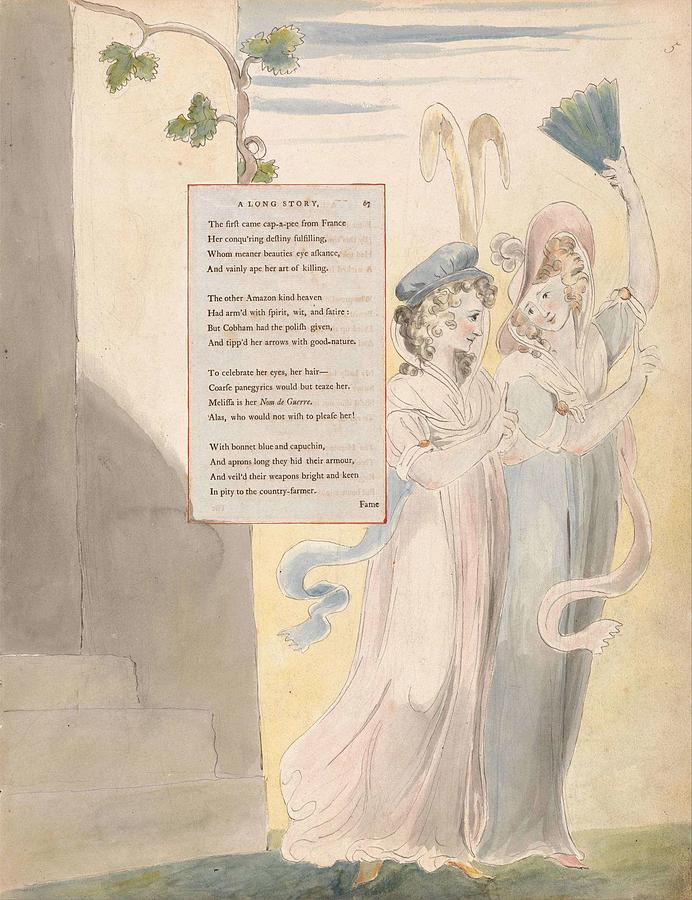 The Poems Of Thomas Gray  Design 27  A Long Story   William Blake Painting by Celestial Images