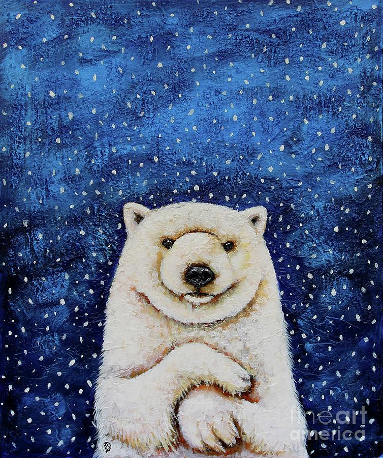 The Polar Bear Painting by Lucia Stewart