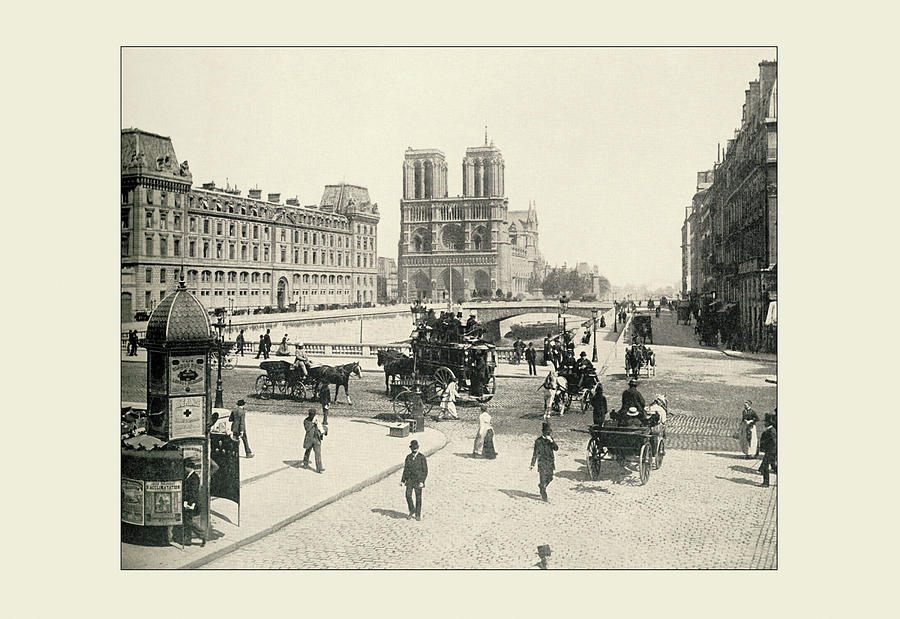 The Pont St. Michel And Notre Dame Painting By A. Pepper 