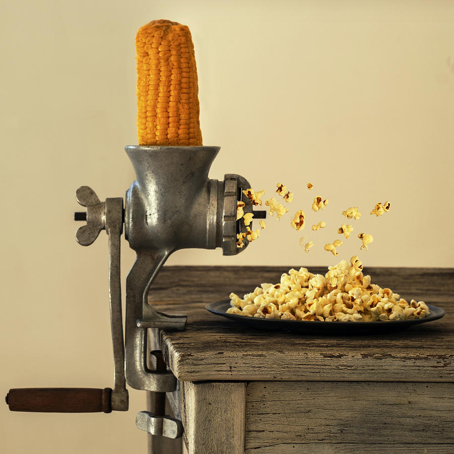 Popcorn Photograph - The Popcorn Machine by Christian Marcel