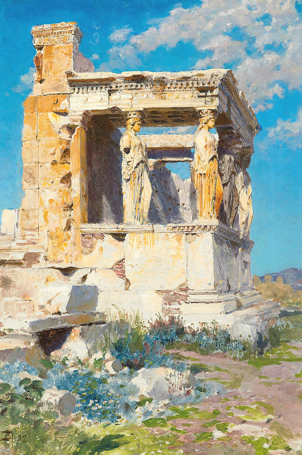 The Porch of Caryatids Painting by Vasily Polenov