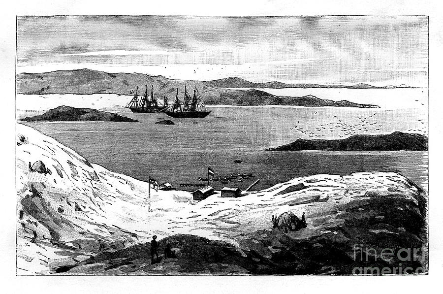 The Port Of Angra Pequena, Namibia Drawing by Print Collector