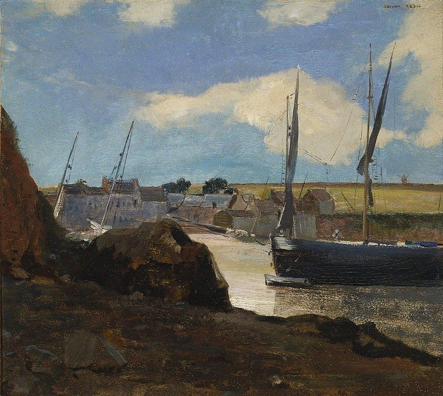 The Port Of Morgat, 1882 Painting