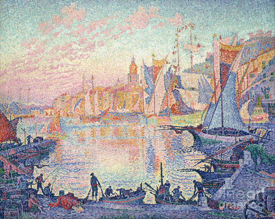 The Port Of Saint-tropez, 1901-1902 Drawing by Heritage Images
