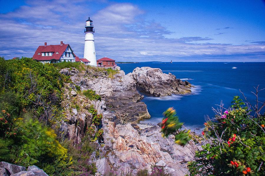 The Portland Headlight Photograph by Alexandra Herzog - Fine Art America