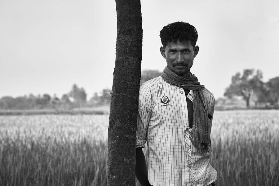 The Posing Farmer Photograph by Ravikumar Jambunathan