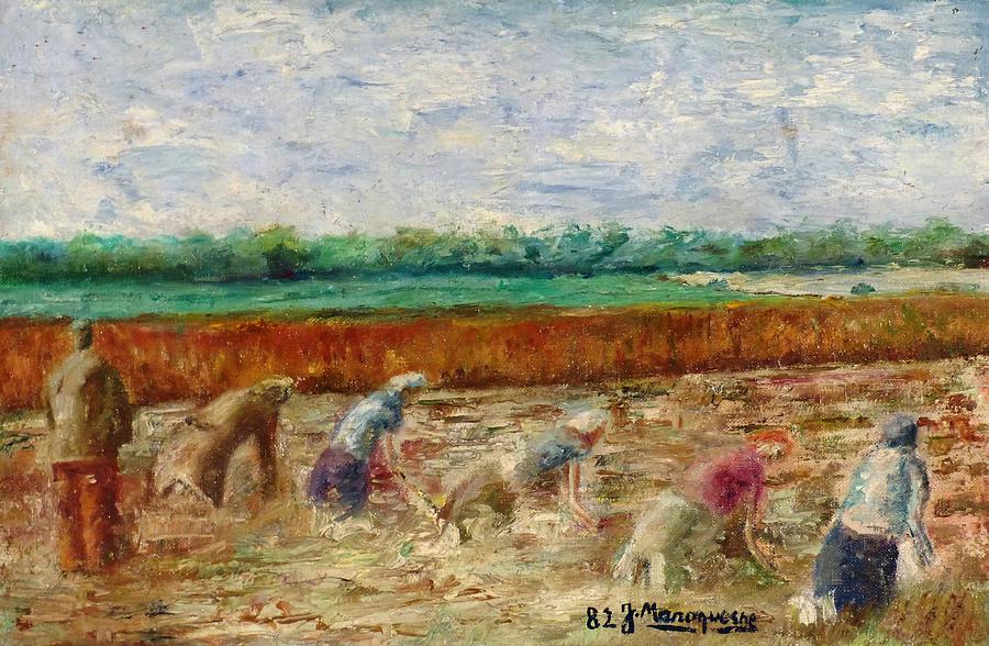 The Potato Harvest Painting