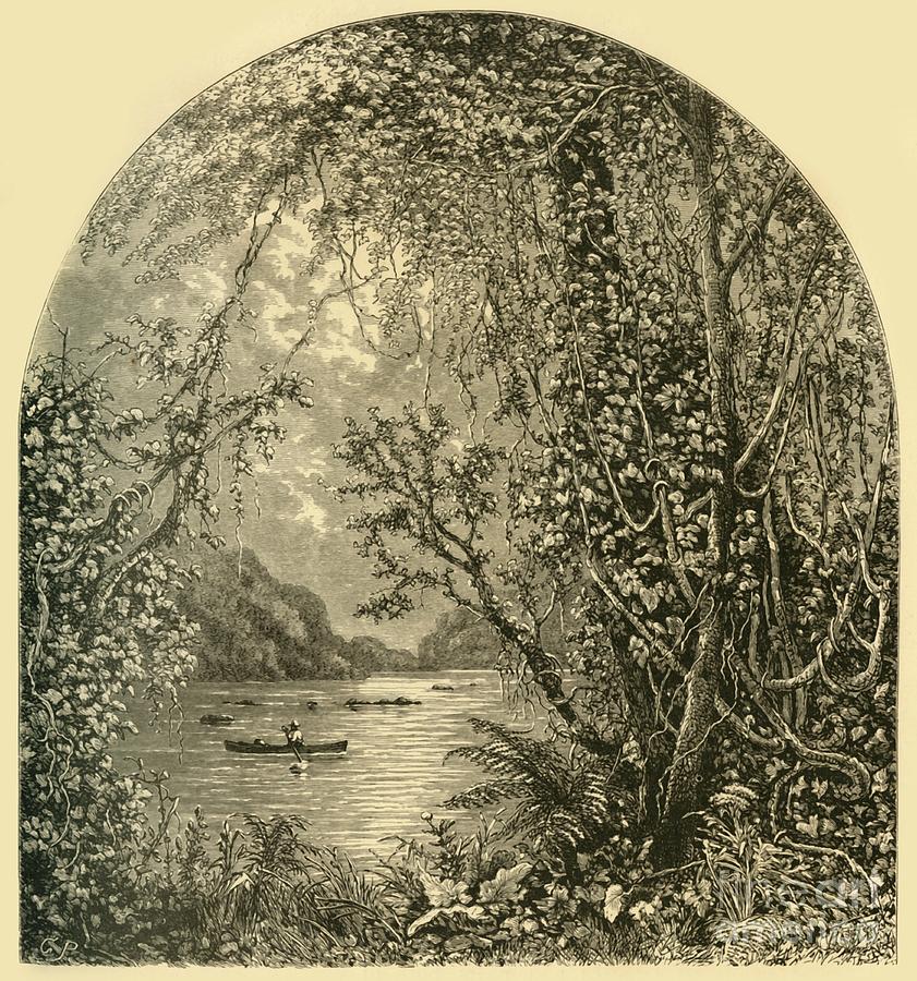 The Potomac Above Harpers Ferry C Drawing by Print Collector