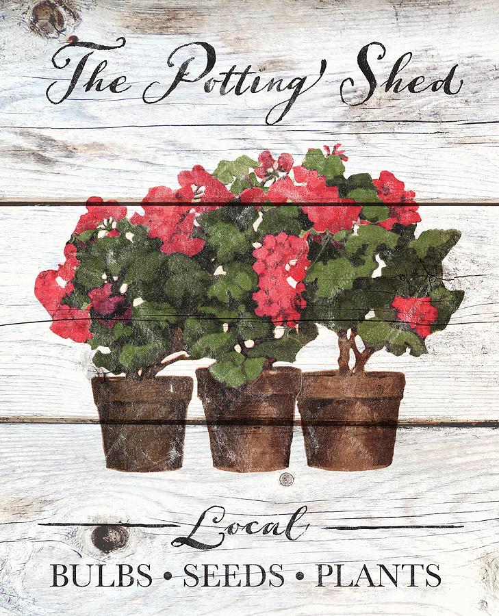 The Potting Shed Drawing by K.r. Wireman