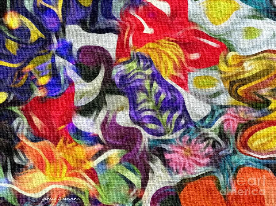 The Power of Flowers Digital Art by Kathie Chicoine