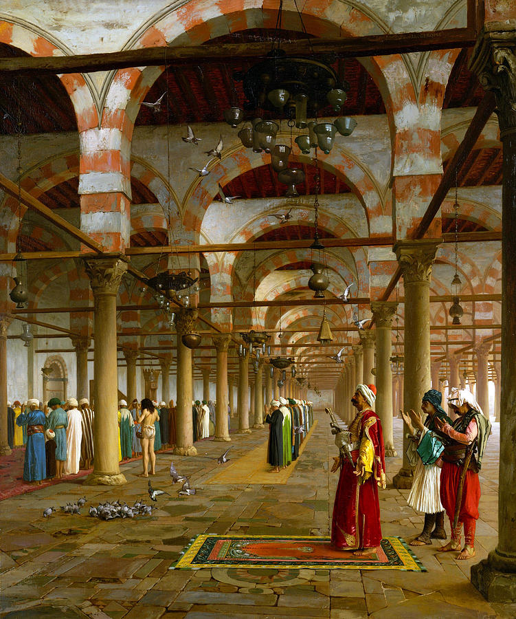 The Prayer At Cairo Mosque Photograph