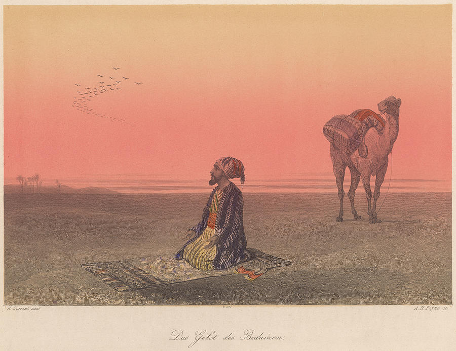 The Prayer Of The Bedouin Photograph by Kean Collection