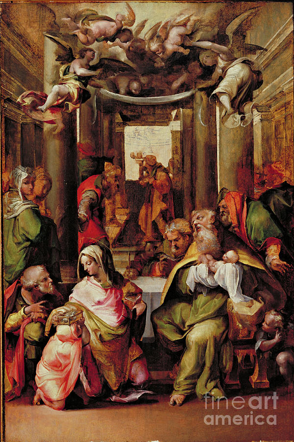The Presentation In The Temple, C.1567 Painting by Nosadella