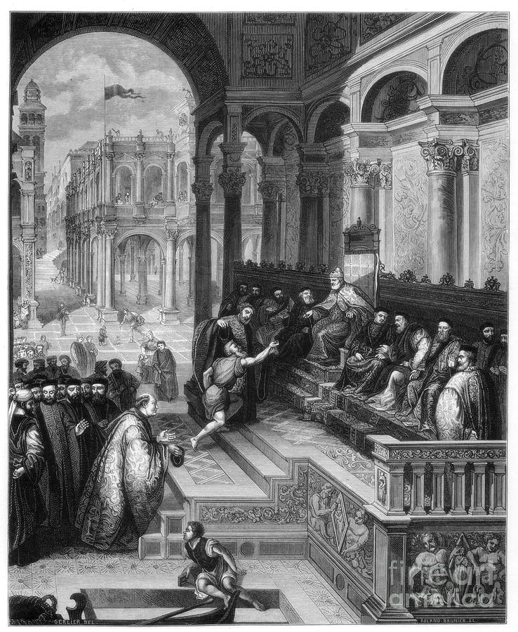The Presentation Of The Ring, 1534 Drawing by Print Collector