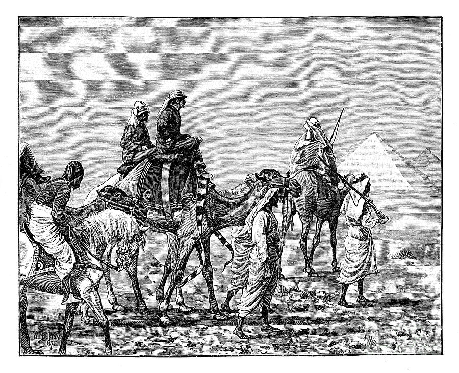 The Prince Of Wales At The Pyramids Drawing by Print Collector