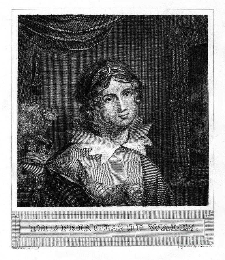 The Princess Of Wales, 19th Drawing by Print Collector