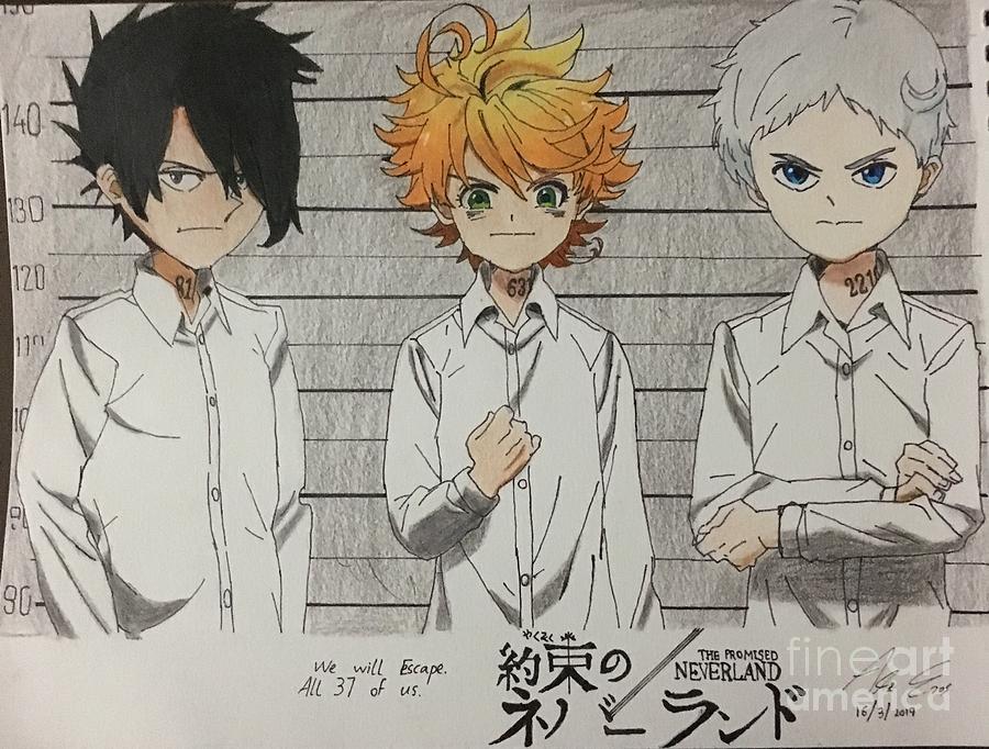 The Promised Neverland Drawing By Ali Eros Pixels 