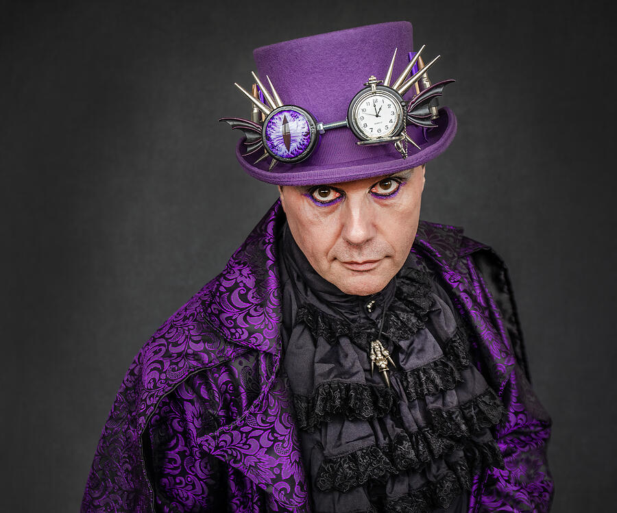 Portrait Photograph - The Purple Eye by Daniel Springgay