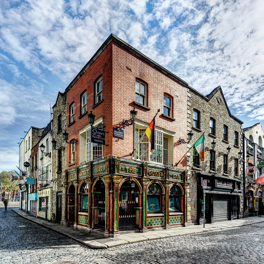 Fine Art Color Travel Photography of Pub in Dublin Ireland The Quays Bar 1