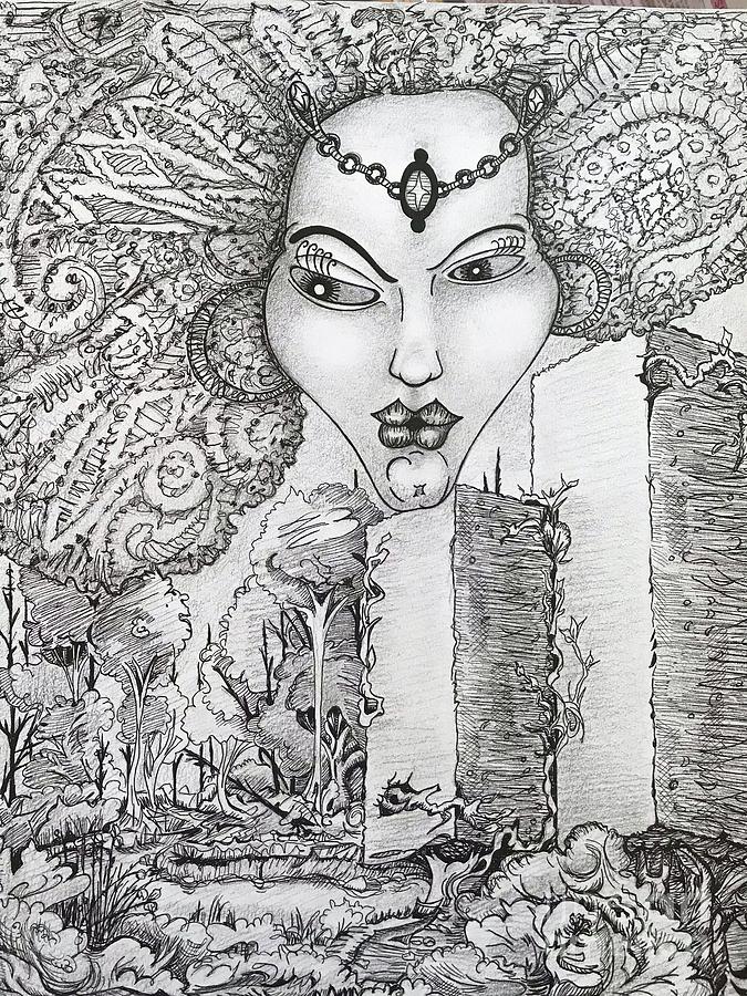 The Queen of Oz Drawing by Judy Henninger | Fine Art America