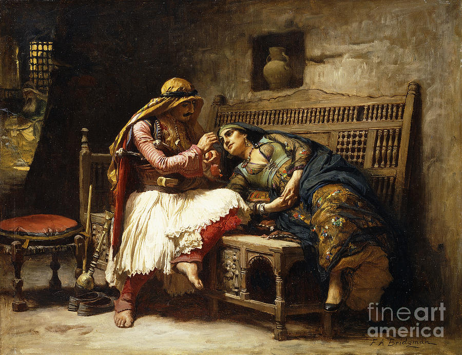 The Queen Of The Brigands Painting by Frederick Arthur Bridgman