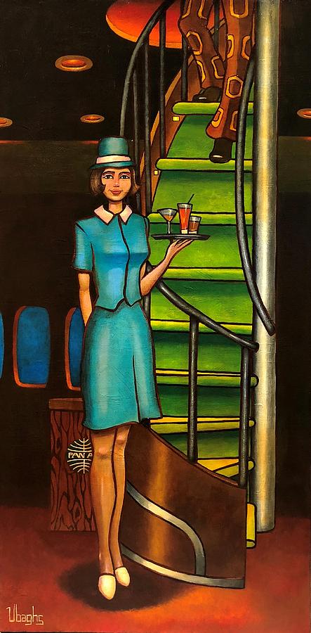 747 Painting - The Queen Of The Skies by Bryan Ubaghs 747 Painting - The Queen Of The Skies by Bryan Ubaghs
