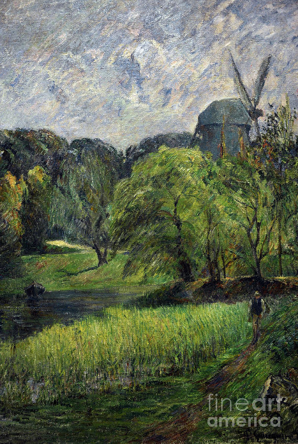 The Queens Mill Painting by Paul Gauguin