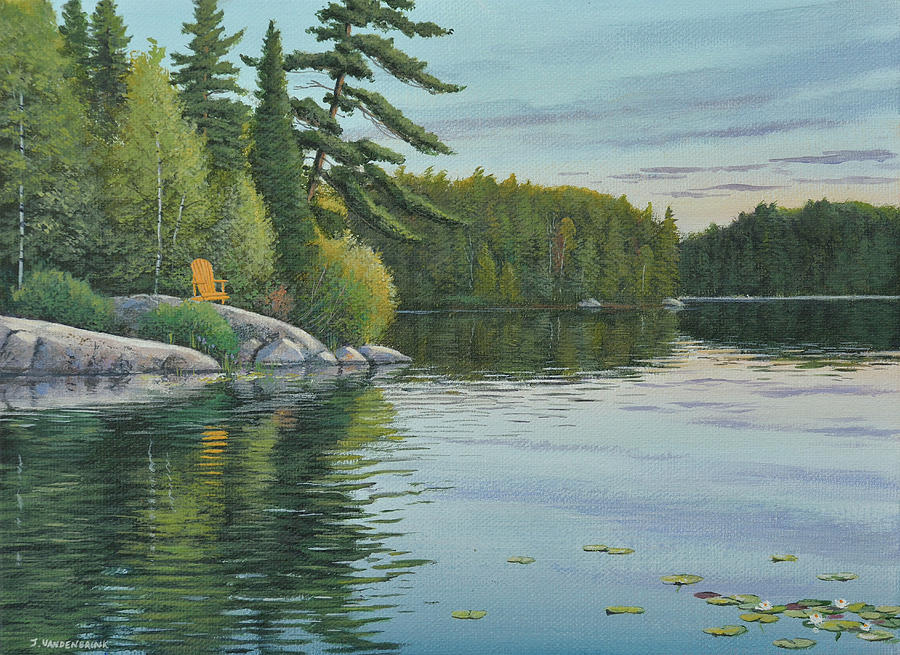 The Quiet Shore Painting by Jake Vandenbrink