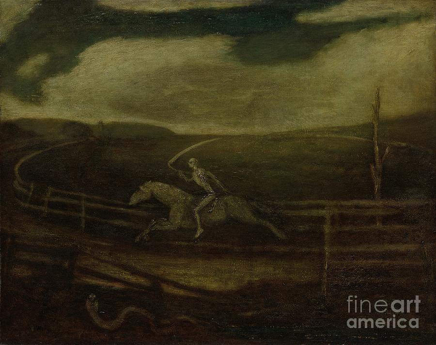 The Race Track Death On A Pale Horse Drawing by Heritage Images