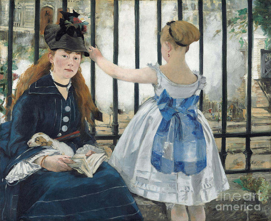 The Railway, 1873. Artist Manet Drawing by Heritage Images