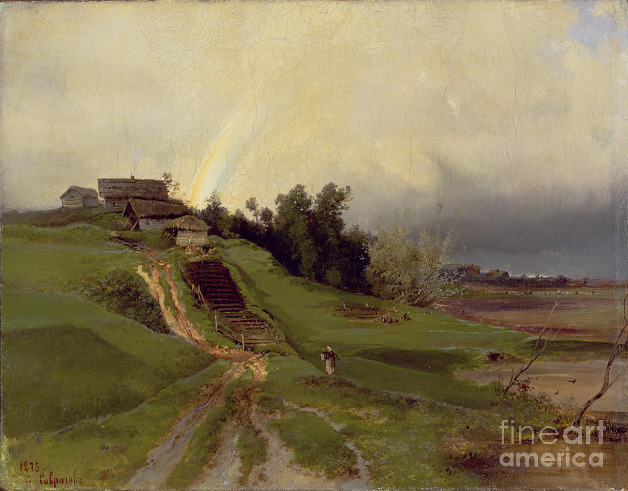 The Rainbow, 1875 Painting by Aleksei Kondratevich Savrasov