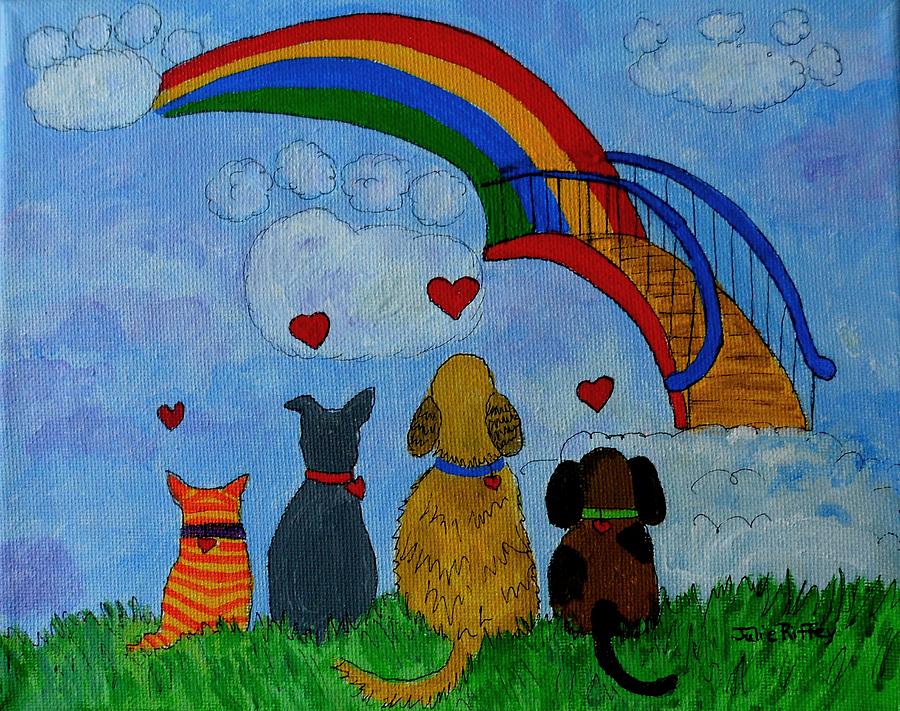The Rainbow Bridge Painting by Julie Brugh Riffey