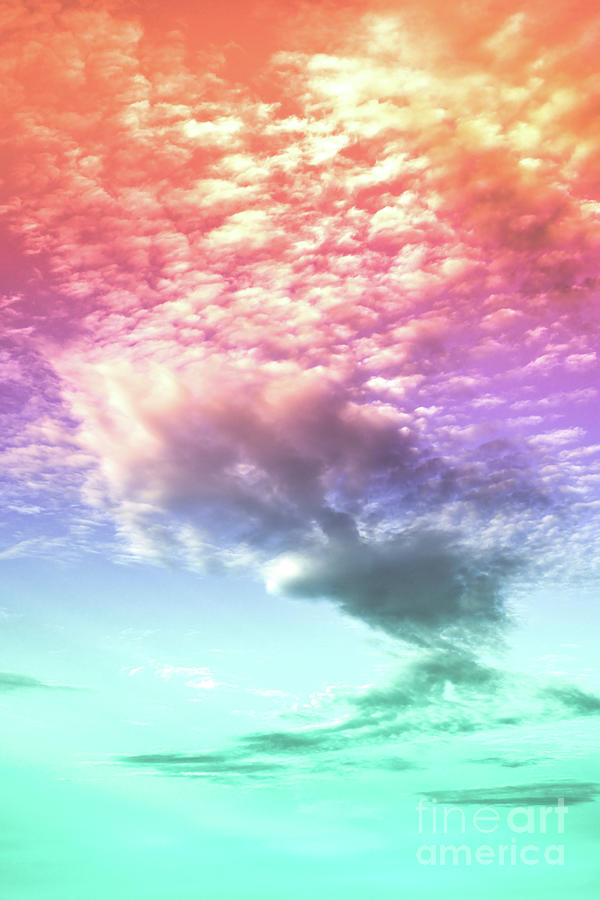 Nature Photograph - The Rainbow Cloud by PrintsProject