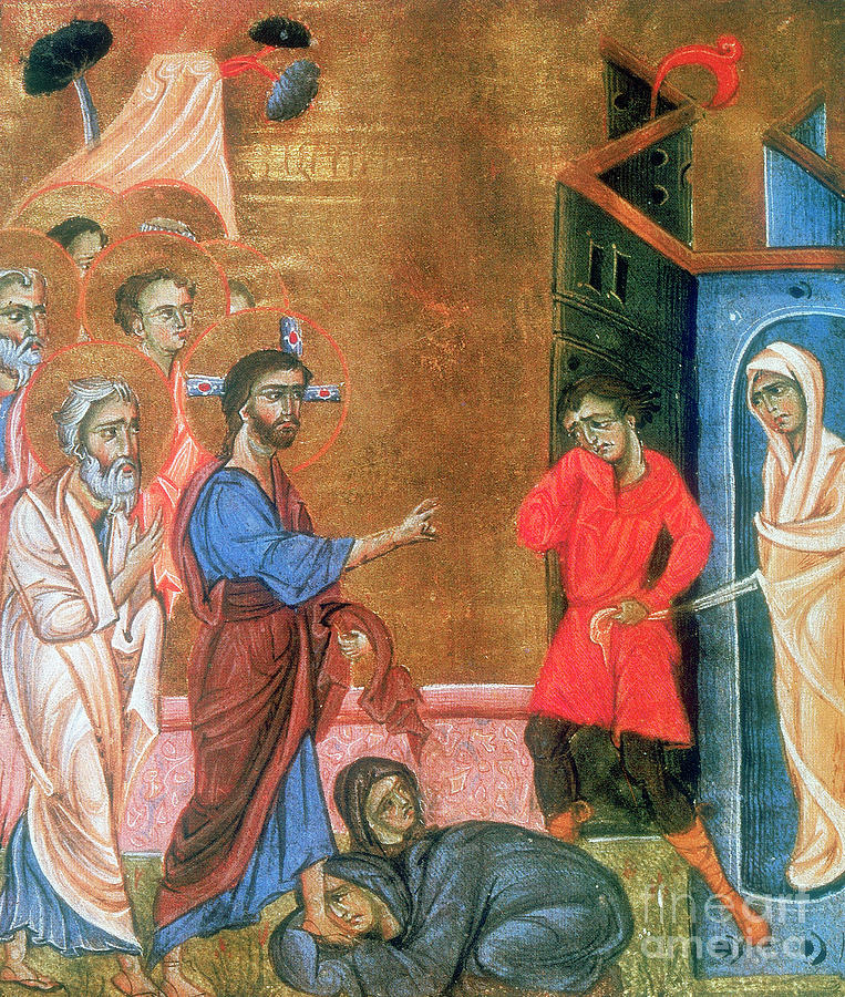 The Raising Of Lazarus, C1268. Artist Drawing by Print Collector