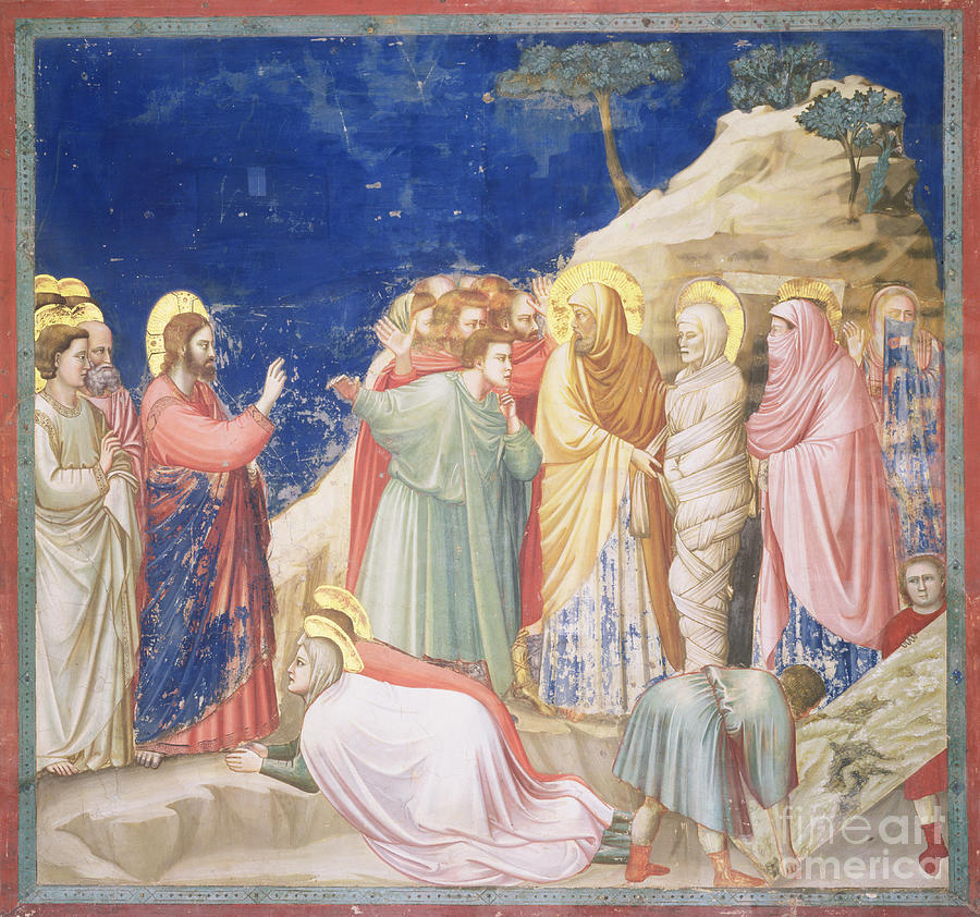 Giotto Di Bondone Painting - The Raising Of Lazarus, C.1305 by Giotto