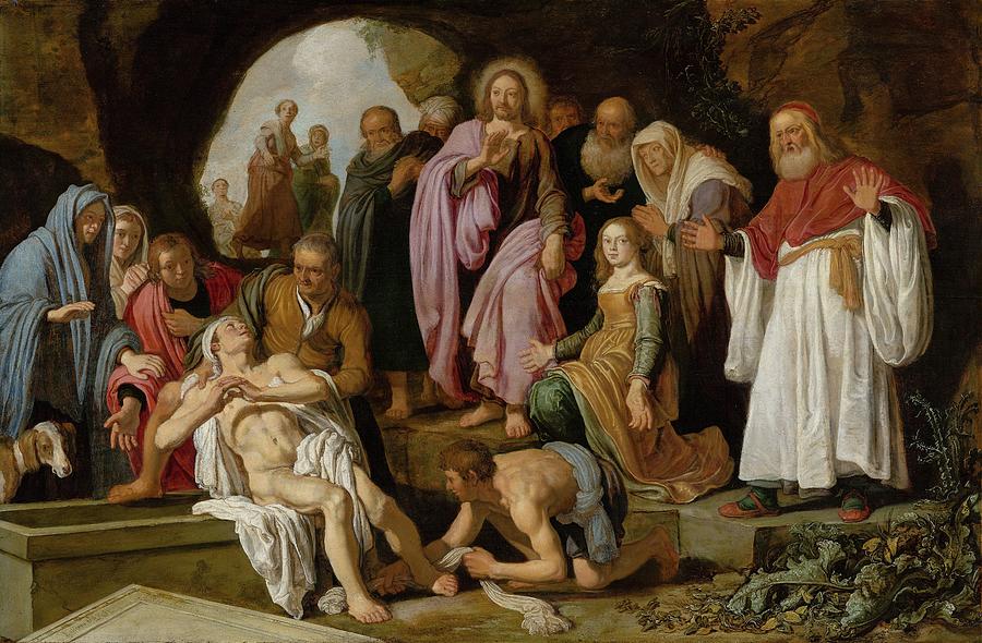 The Raising Of Lazarus Painting By Pieter Lastman